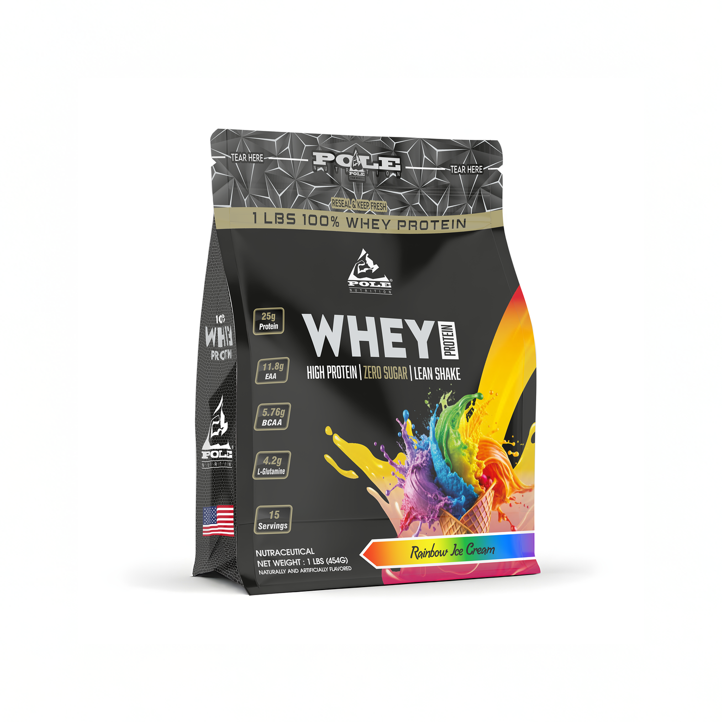 1 LBS POLE Nutrition 100% Whey Protein