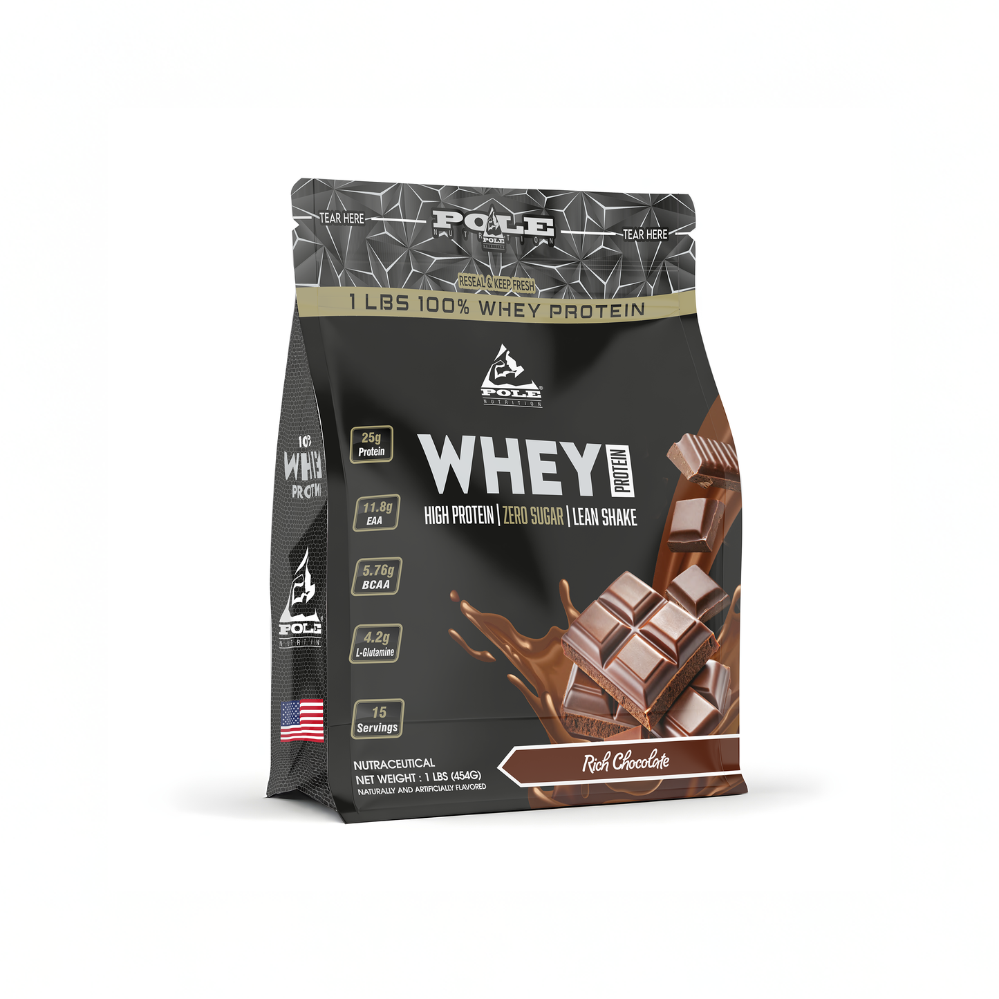 1 LBS POLE Nutrition 100% Whey Protein