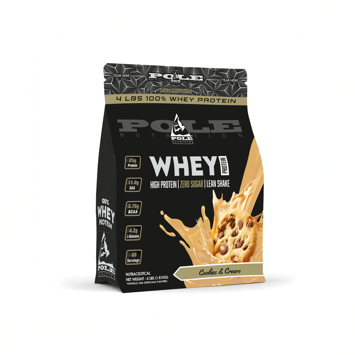 4 LBS POLE Nutrition 100% Whey Protein