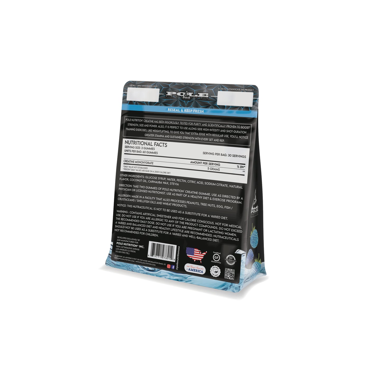 Creatine Gummies 5000 MG (No Sugar Added)