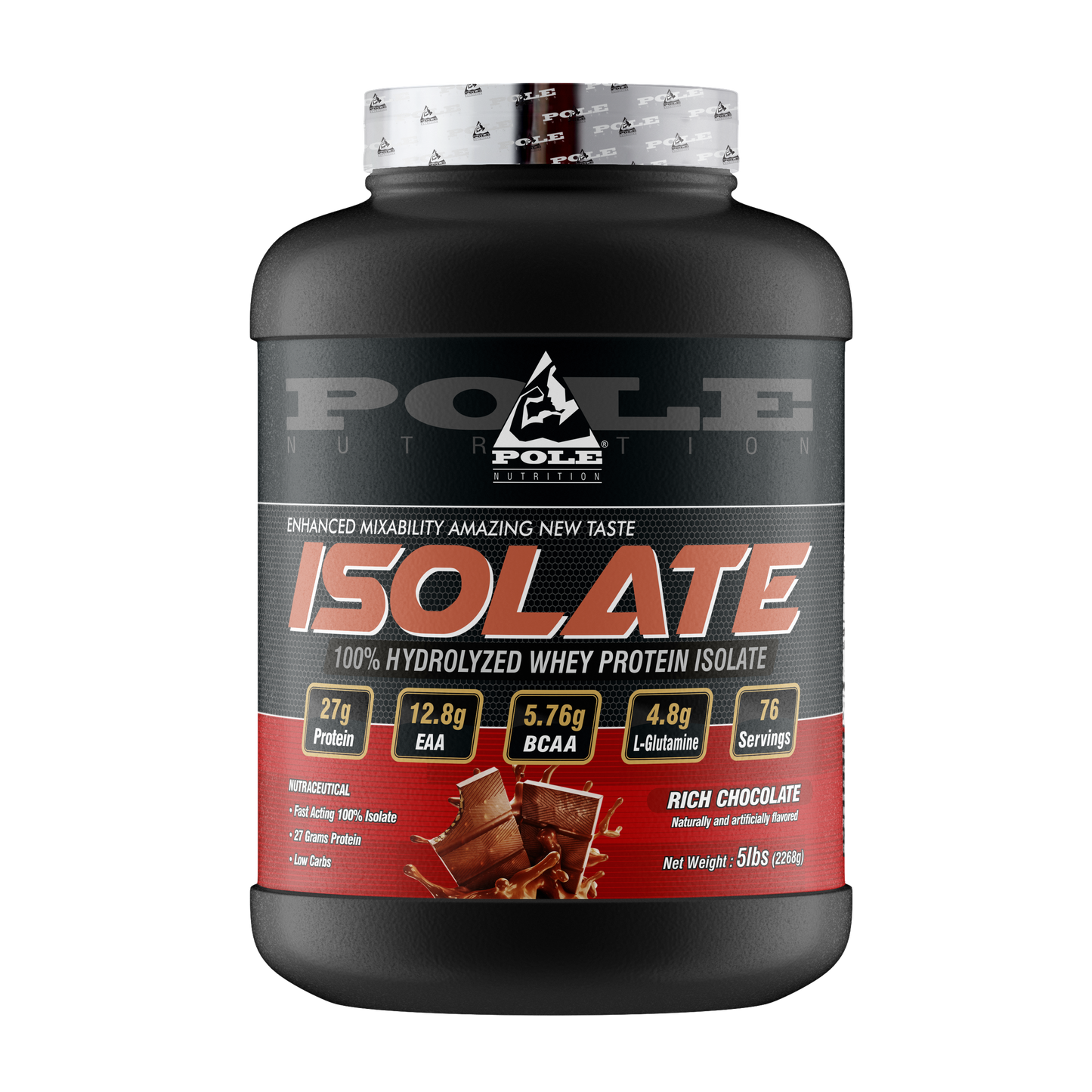 Isolate Protein, 5Lbs, 76 Servings