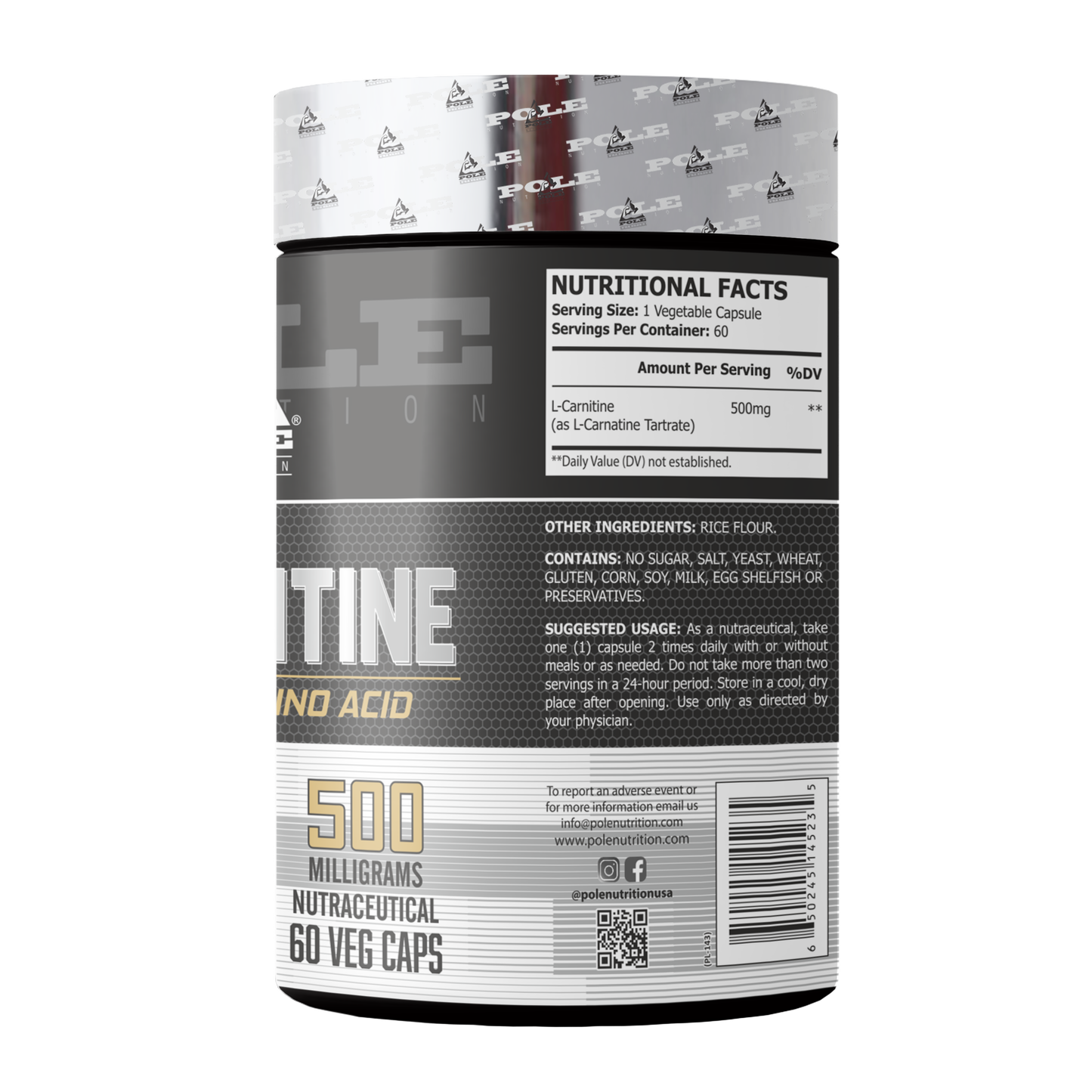 L-Carnitine, 60 Capsules