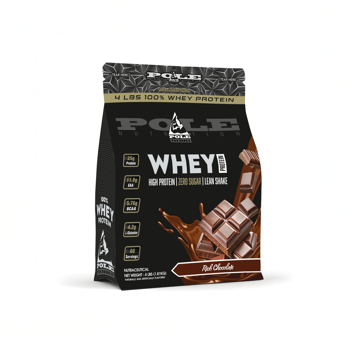 4 LBS POLE Nutrition 100% Whey Protein
