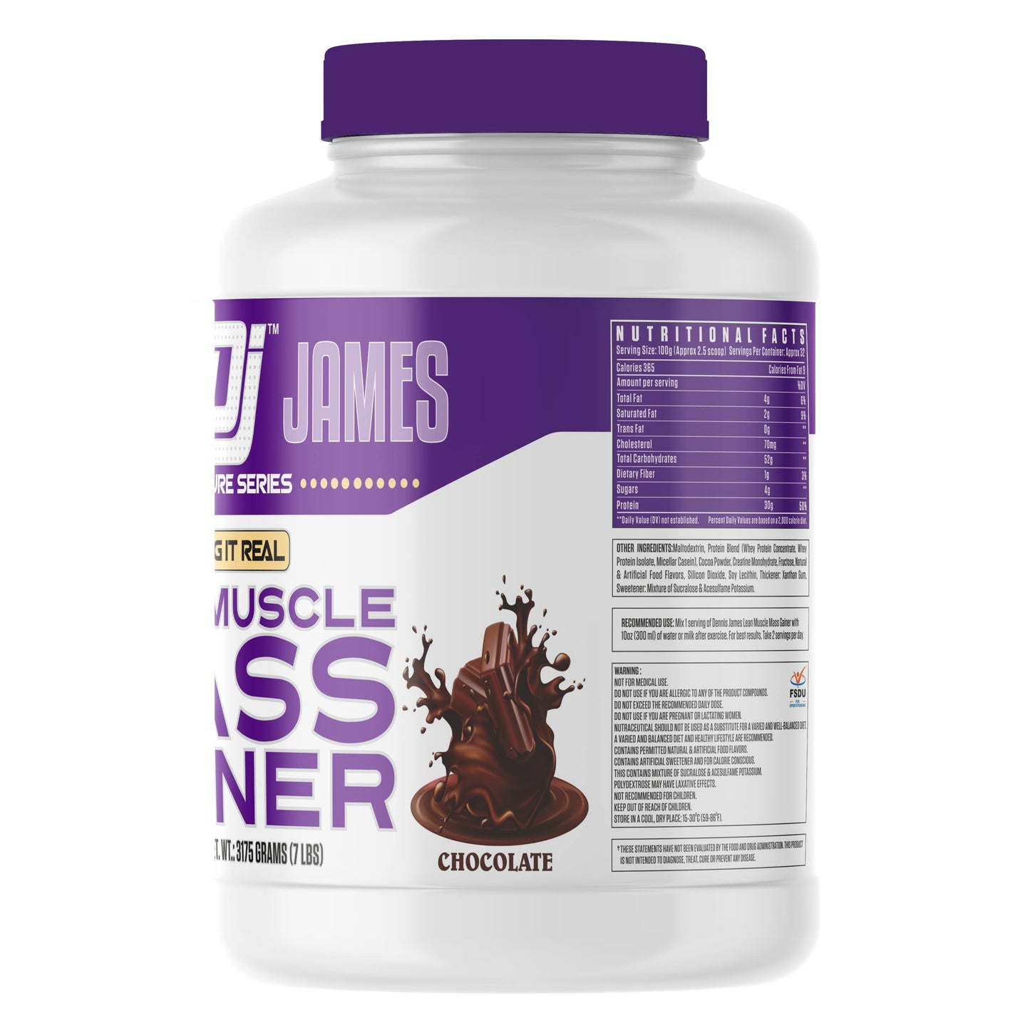 Dennis James Signature Series Lean Muscle Mass Gainer, 7Lbs