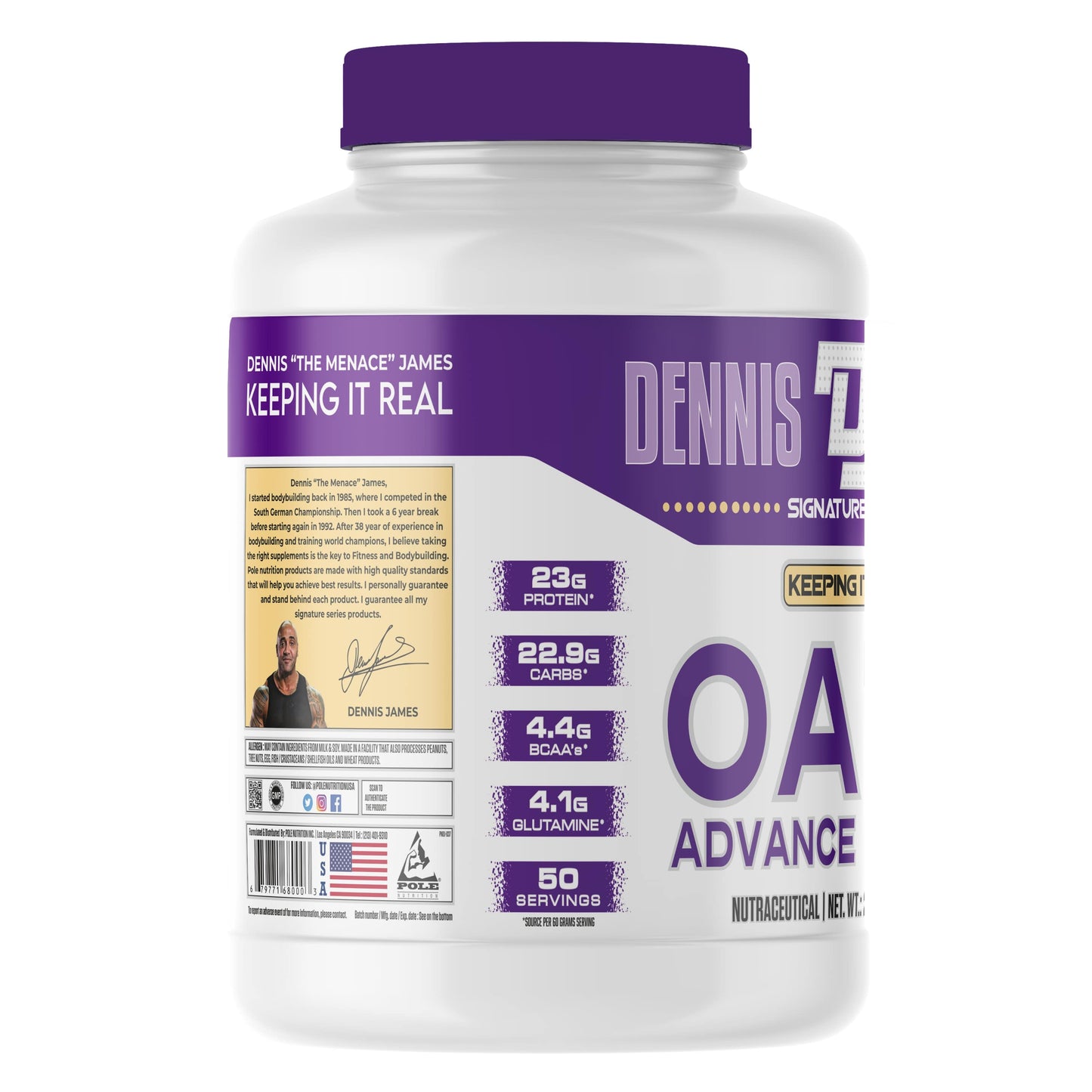 Dennis James Signature Series Oats Advance Protein