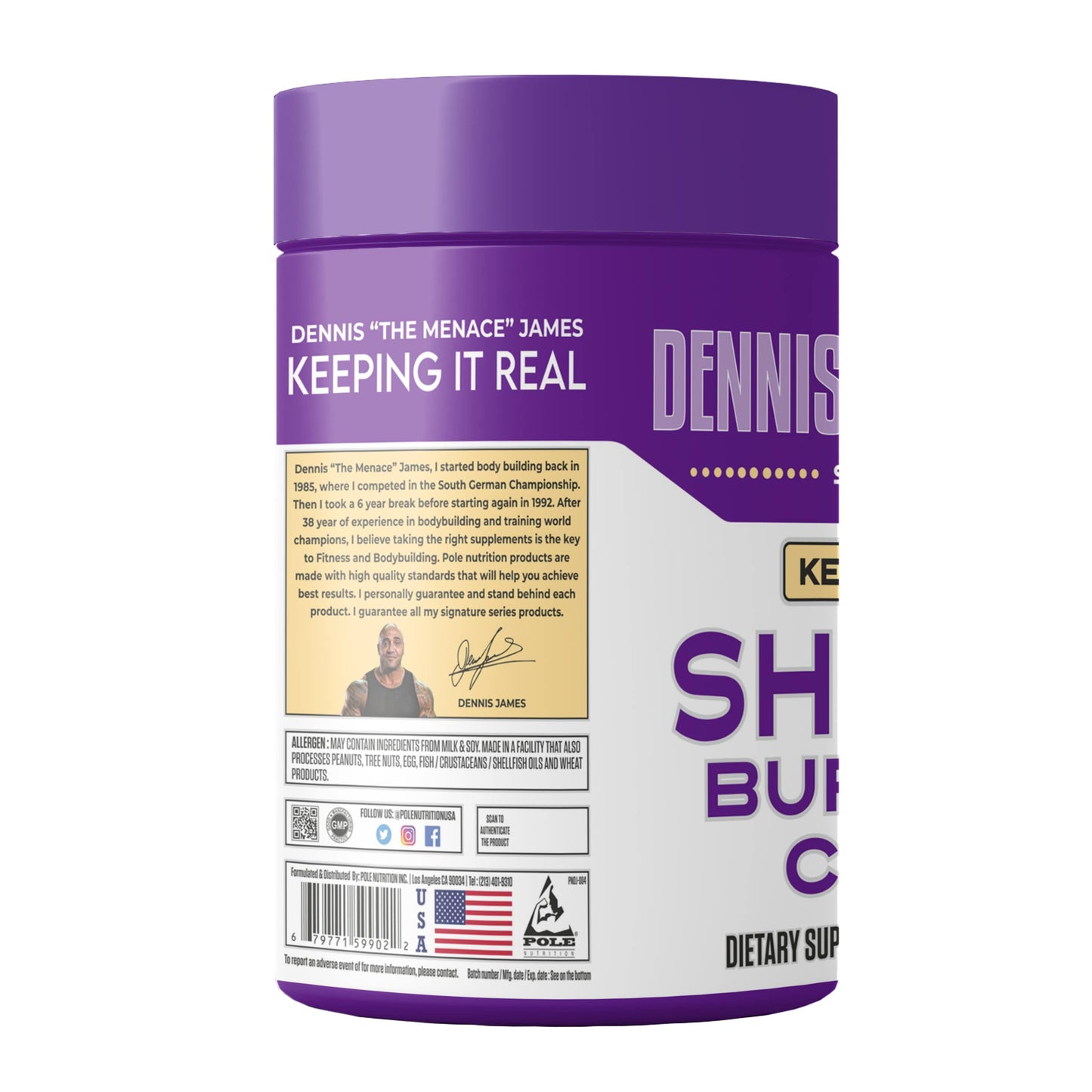 Dennis James Signature Series Shreds Burn Fat Cells