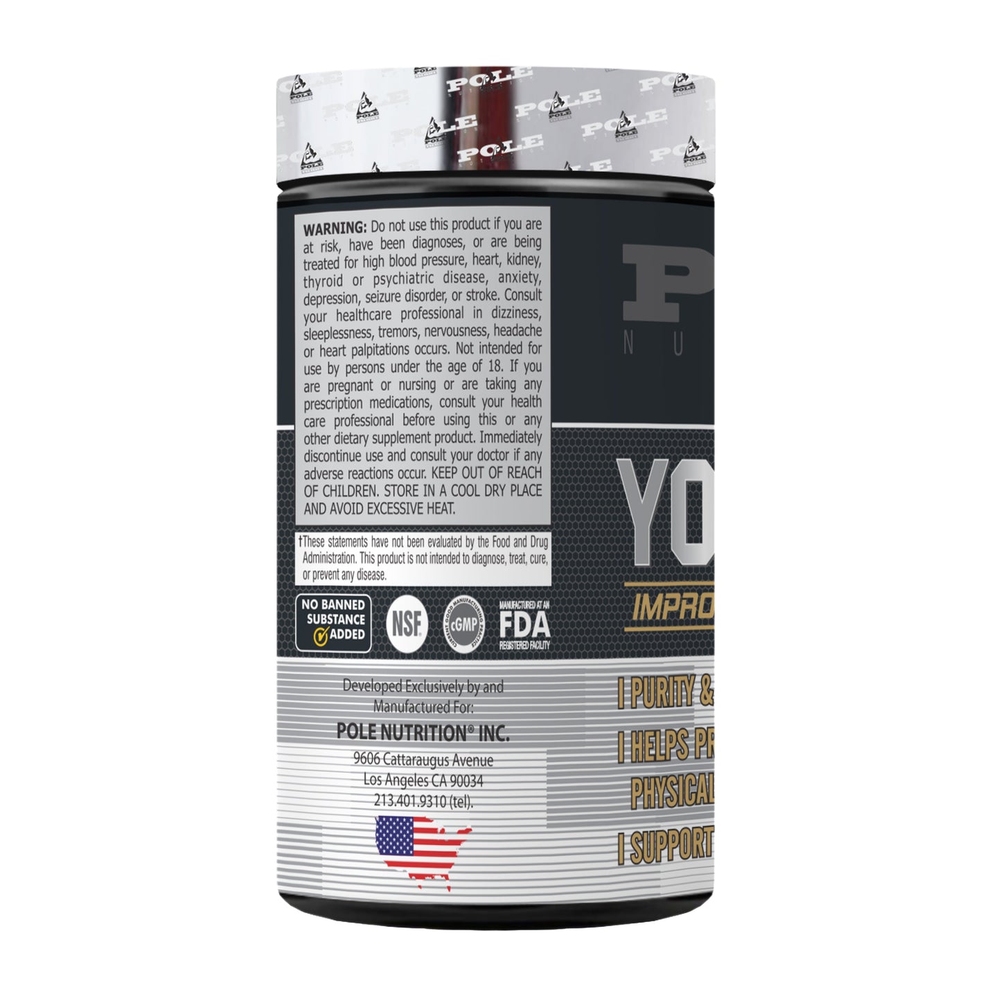 Yohimbine HCL, 60 Capsules