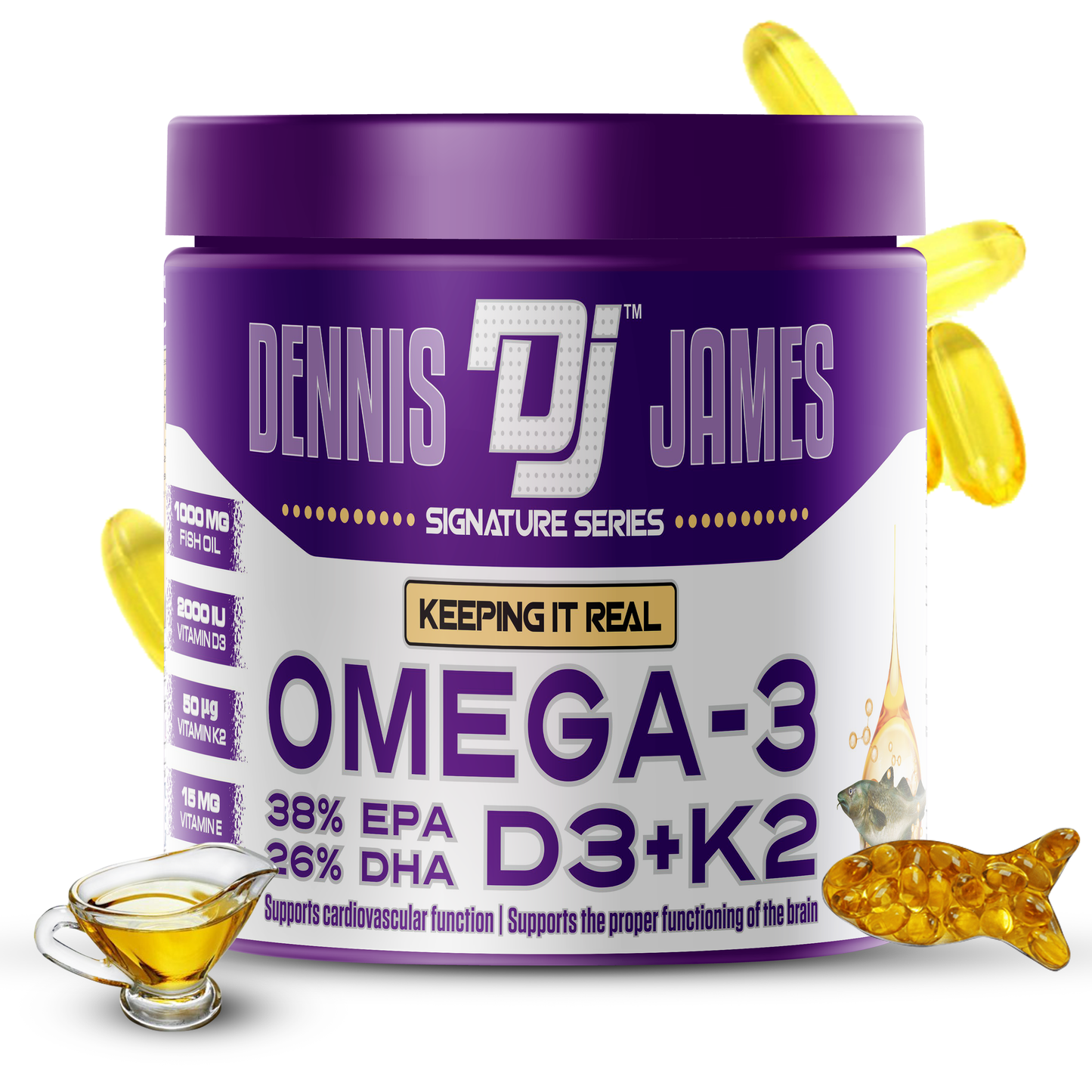 Dennis James Signature Series Omega-3 Fish Oil 180 Softgels