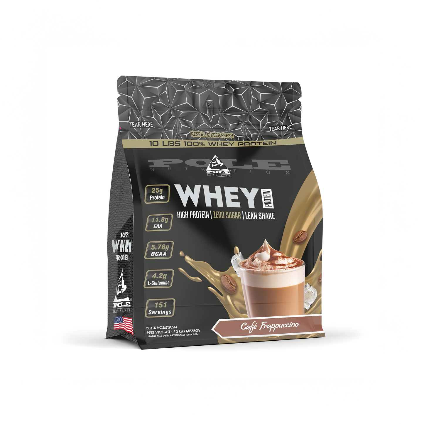 10 LBS POLE Nutrition 100% Whey Protein