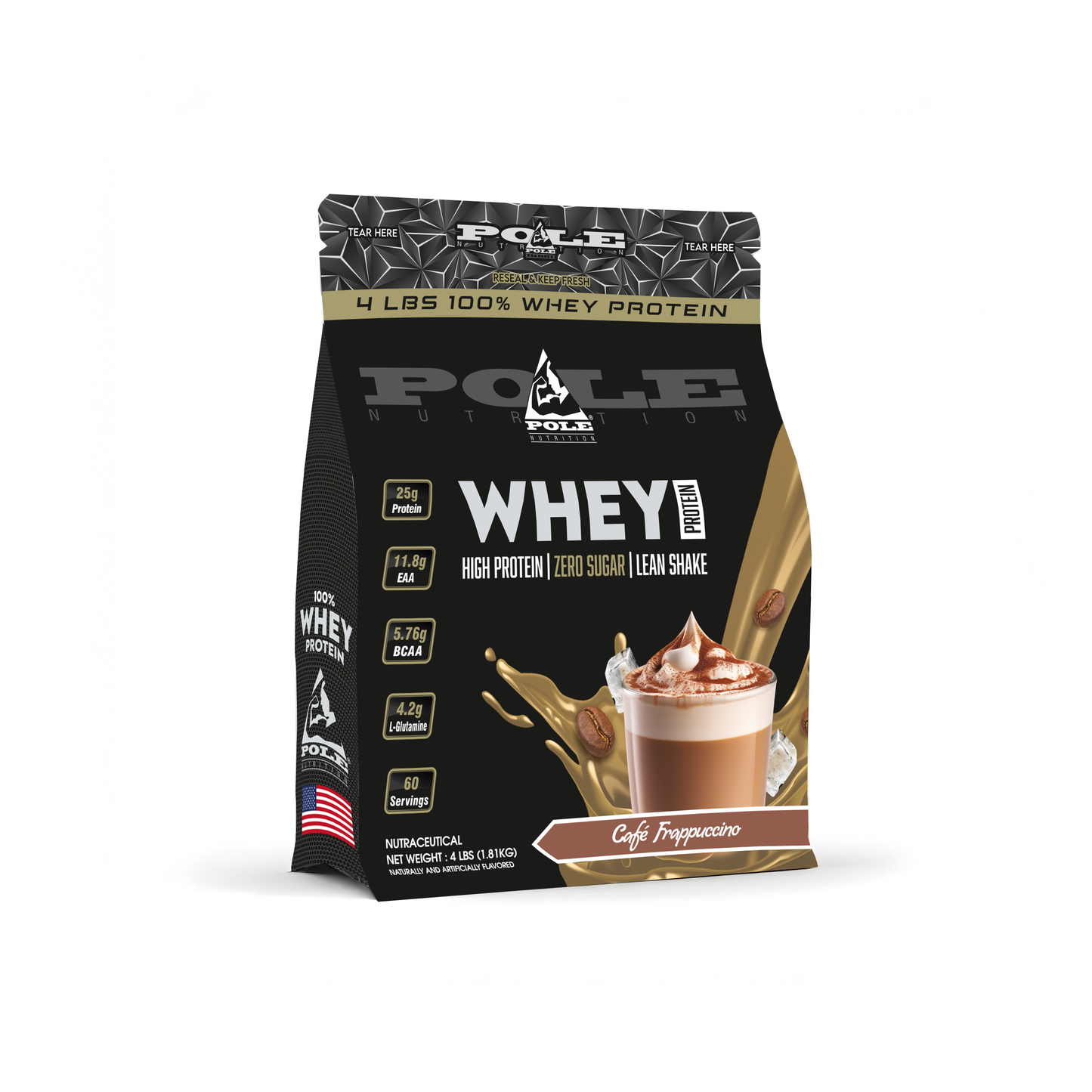 4 LBS POLE Nutrition 100% Whey Protein