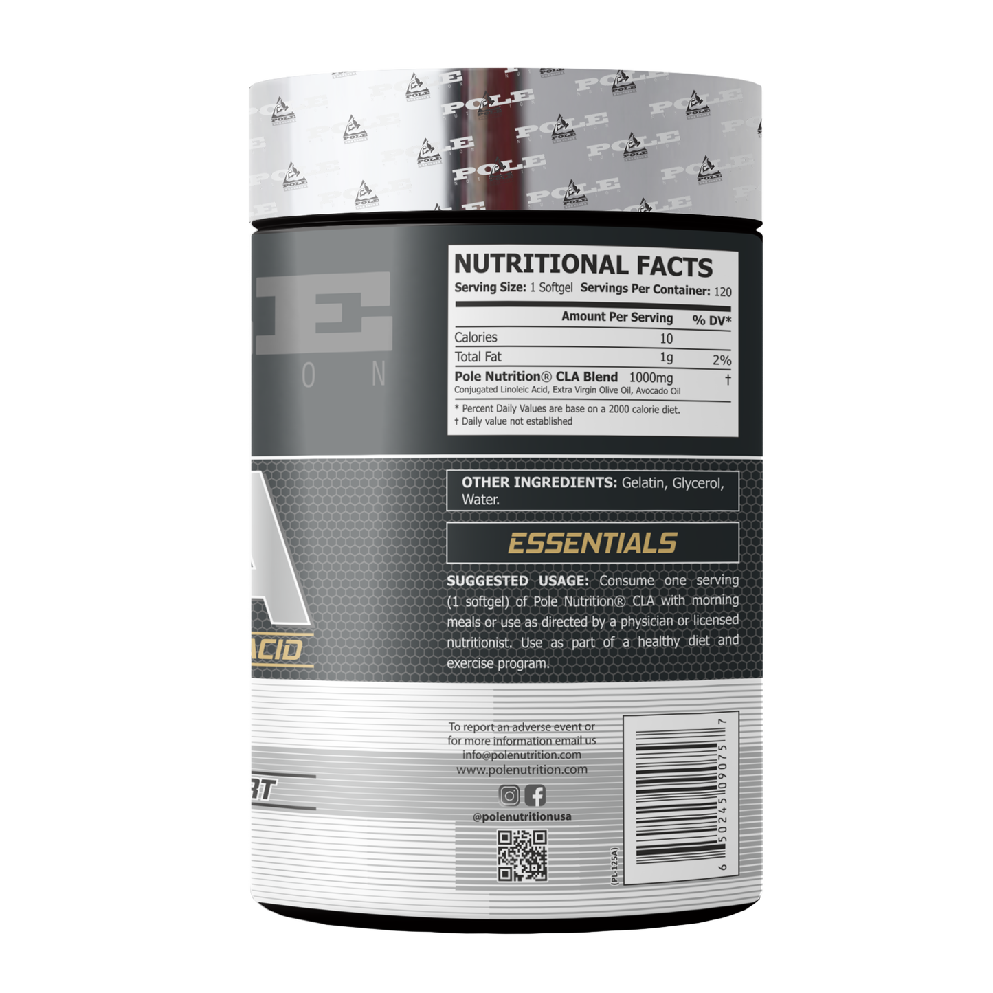 CLA 1000mg, 120 Softgels