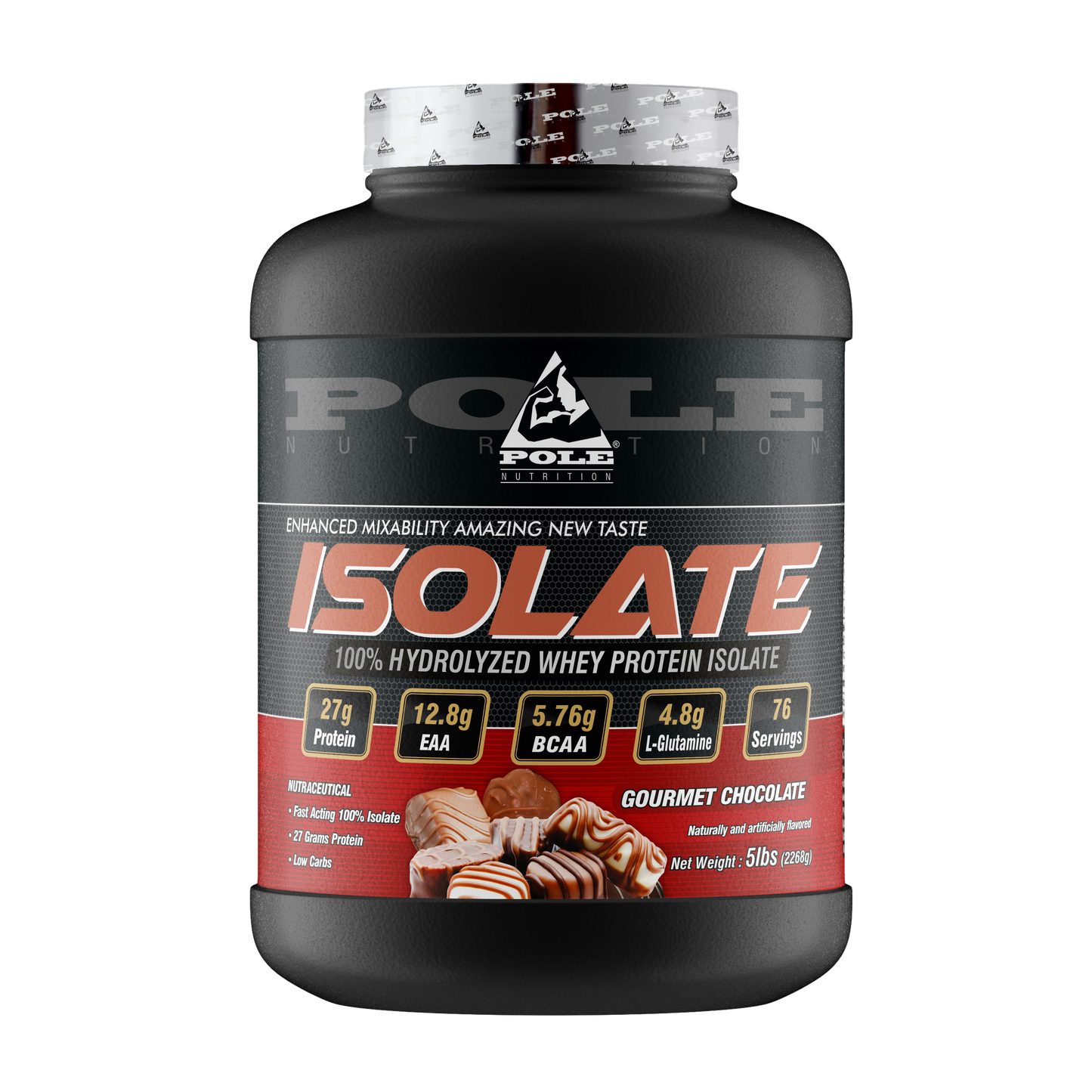 Isolate Protein, 5Lbs, 76 Servings
