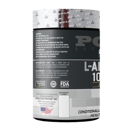 L-Arginine 1000mg, 120 Tablets