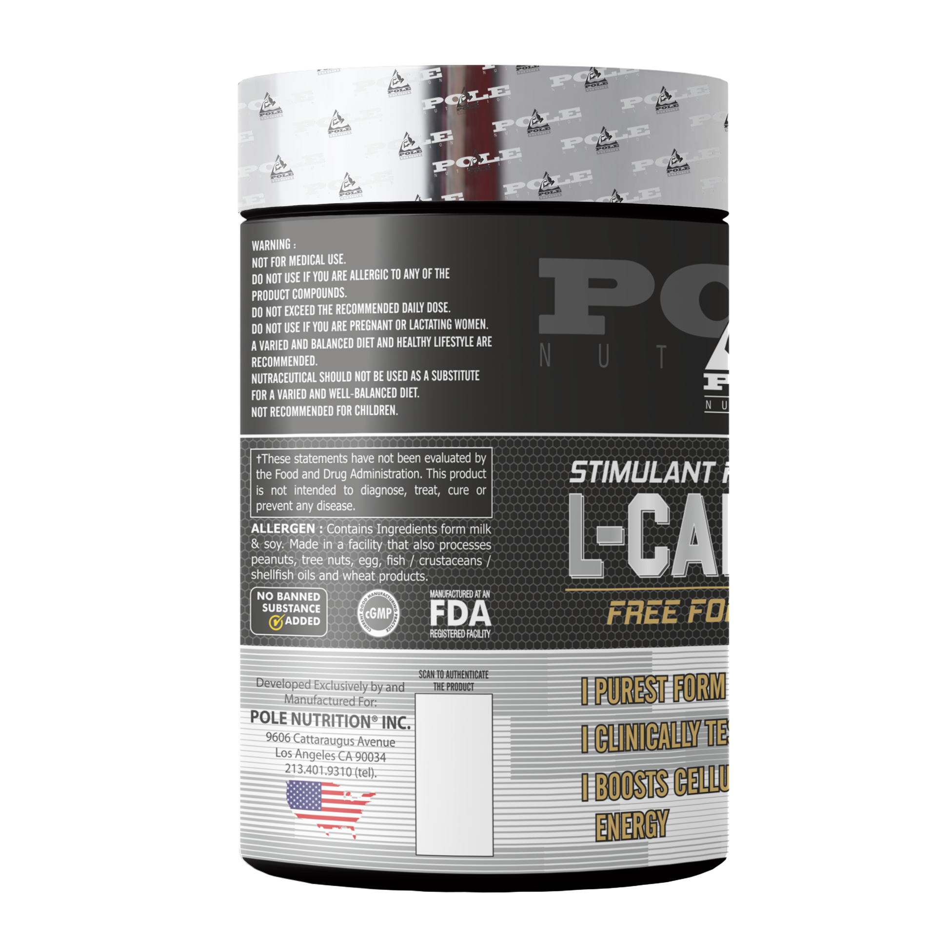L-Carnitine, 60 Capsules POLE & DENNIS JAMES L-Carnitine, 60 Capsules POLE & DENNIS JAMES