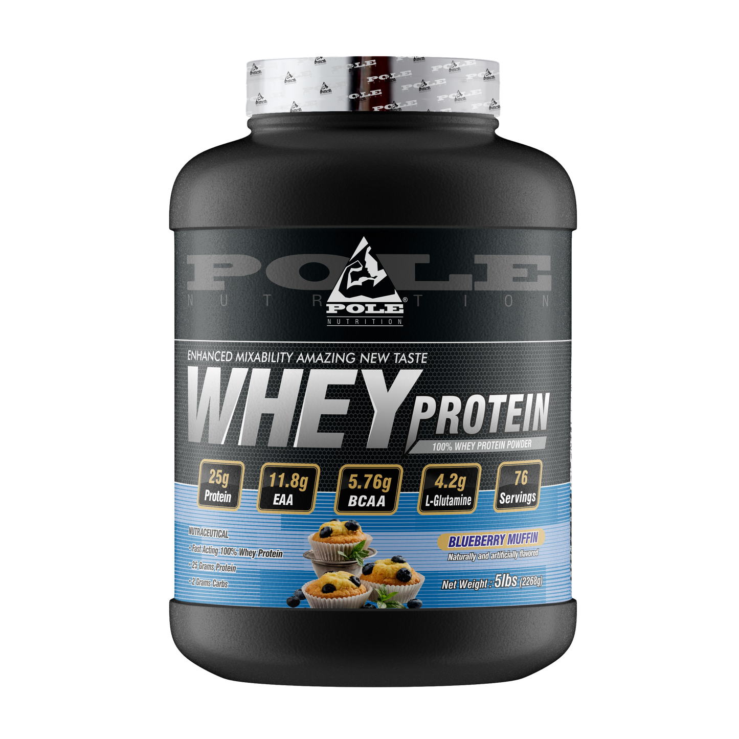 100% Whey Protein Powder 5Lbs