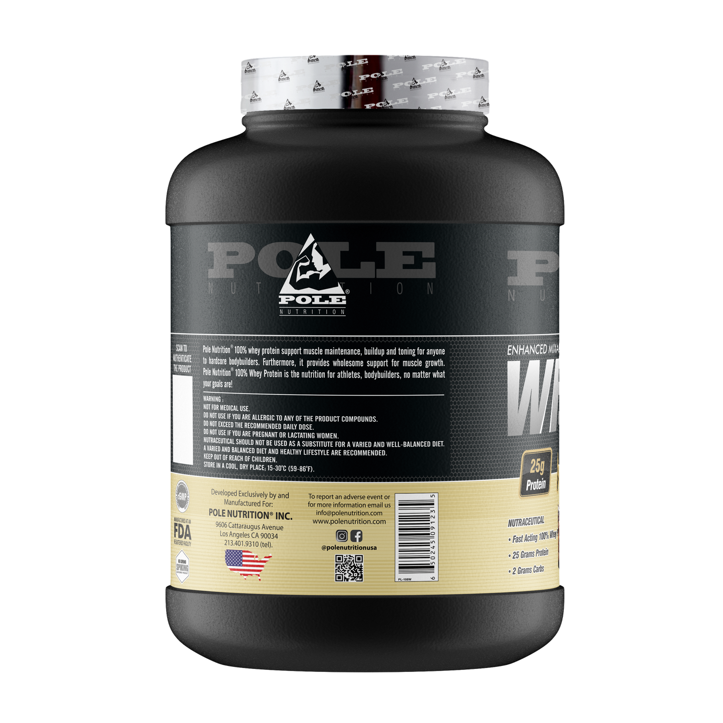 100% Whey Protein Powder 5Lbs