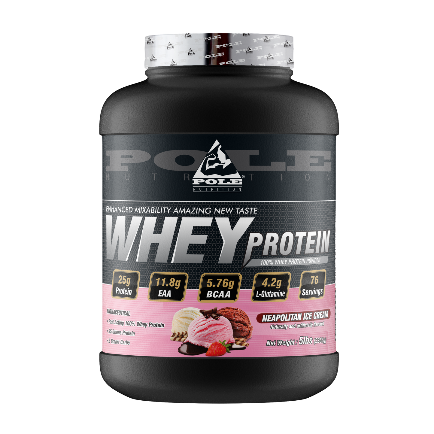 100% Whey Protein Powder 5Lbs