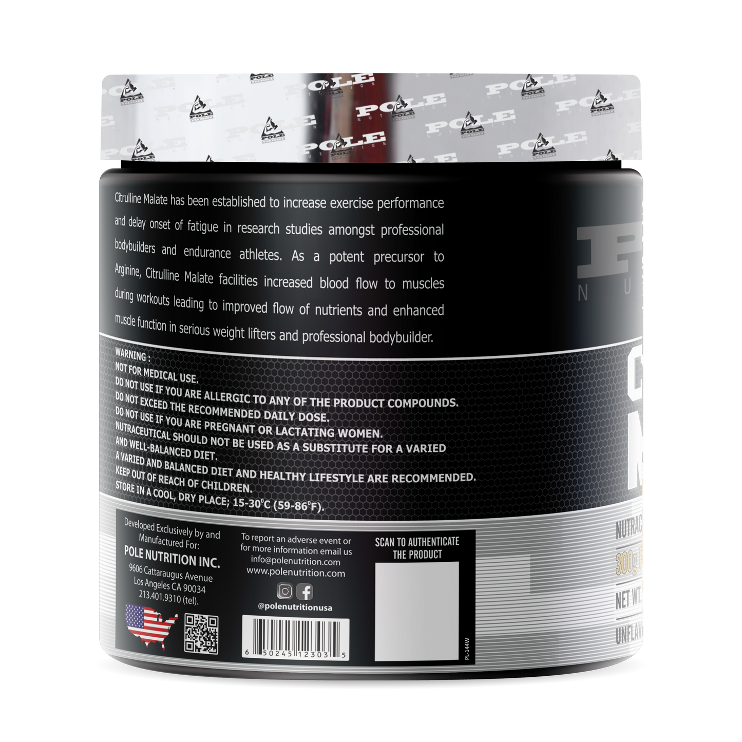 Citrulline Malate, 200 Grams