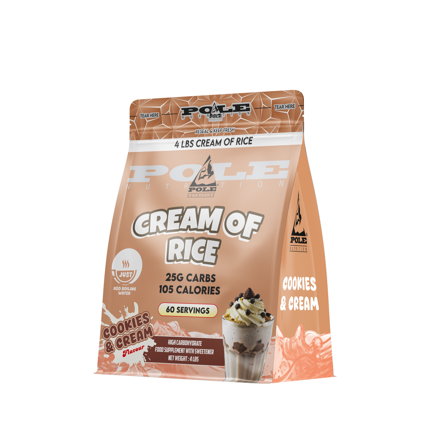 Pole Nutrition Cream of Rice Bag 4 LBS