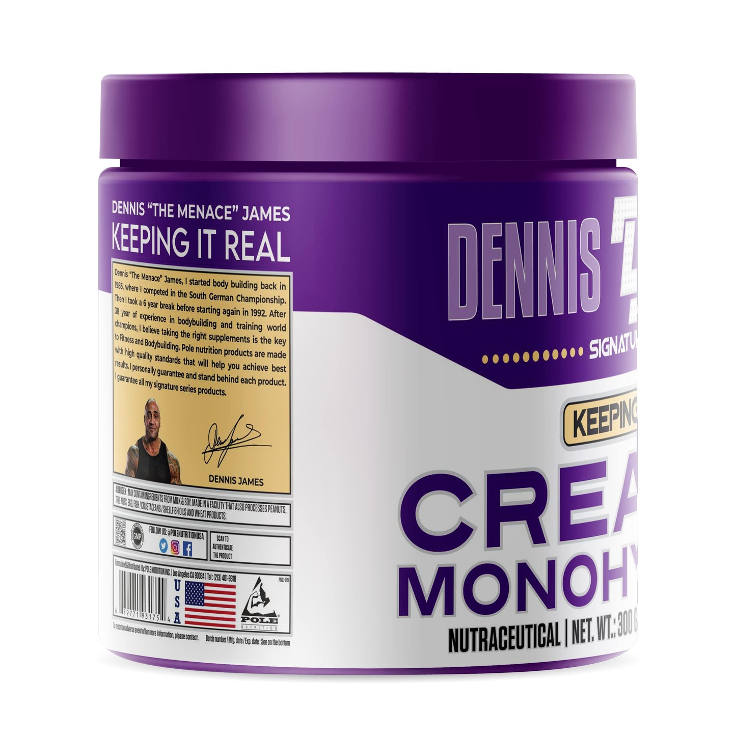 Dennis James Signature Series Creatine Monohydrate
