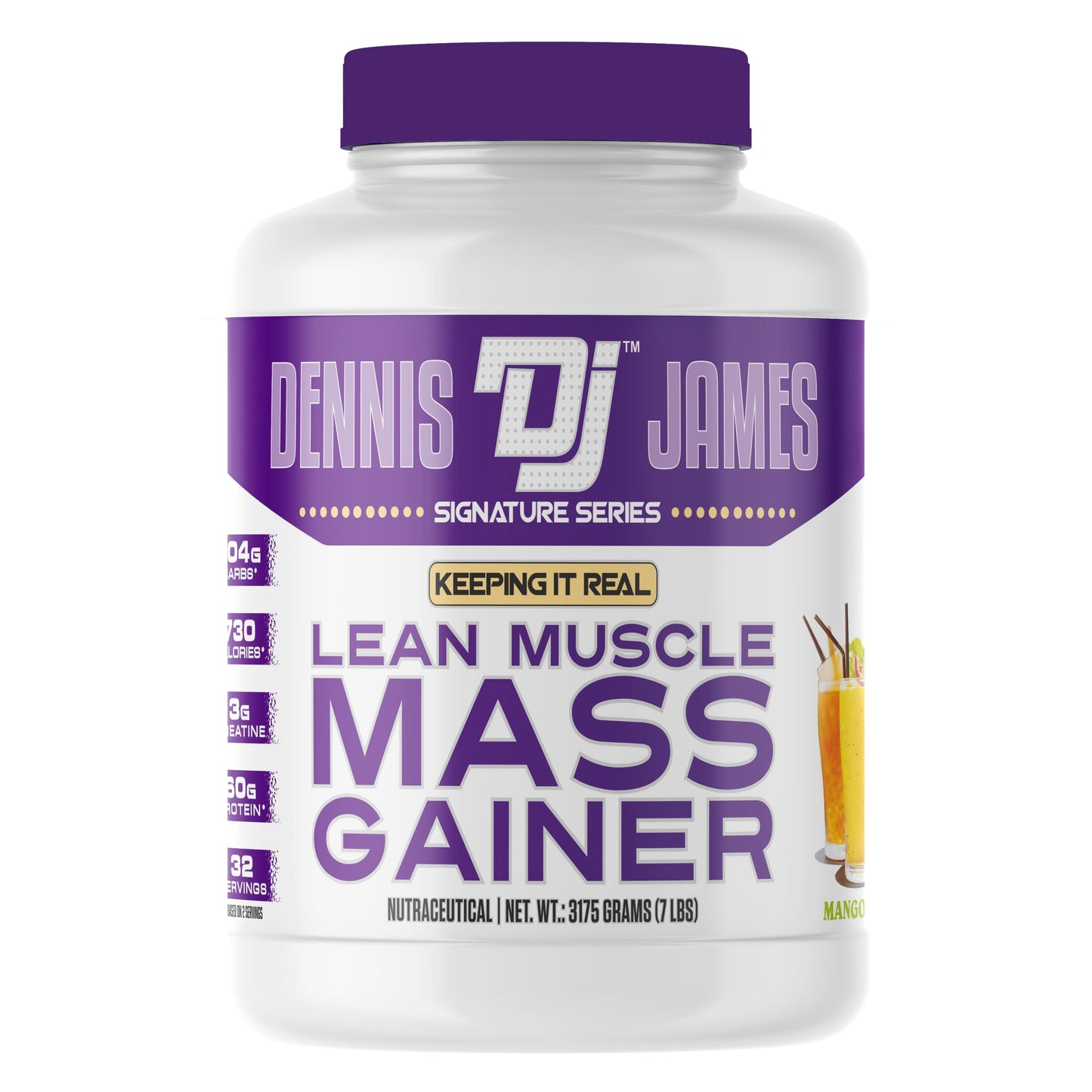 Dennis James Signature Series Lean Muscle Mass Gainer, 7Lbs