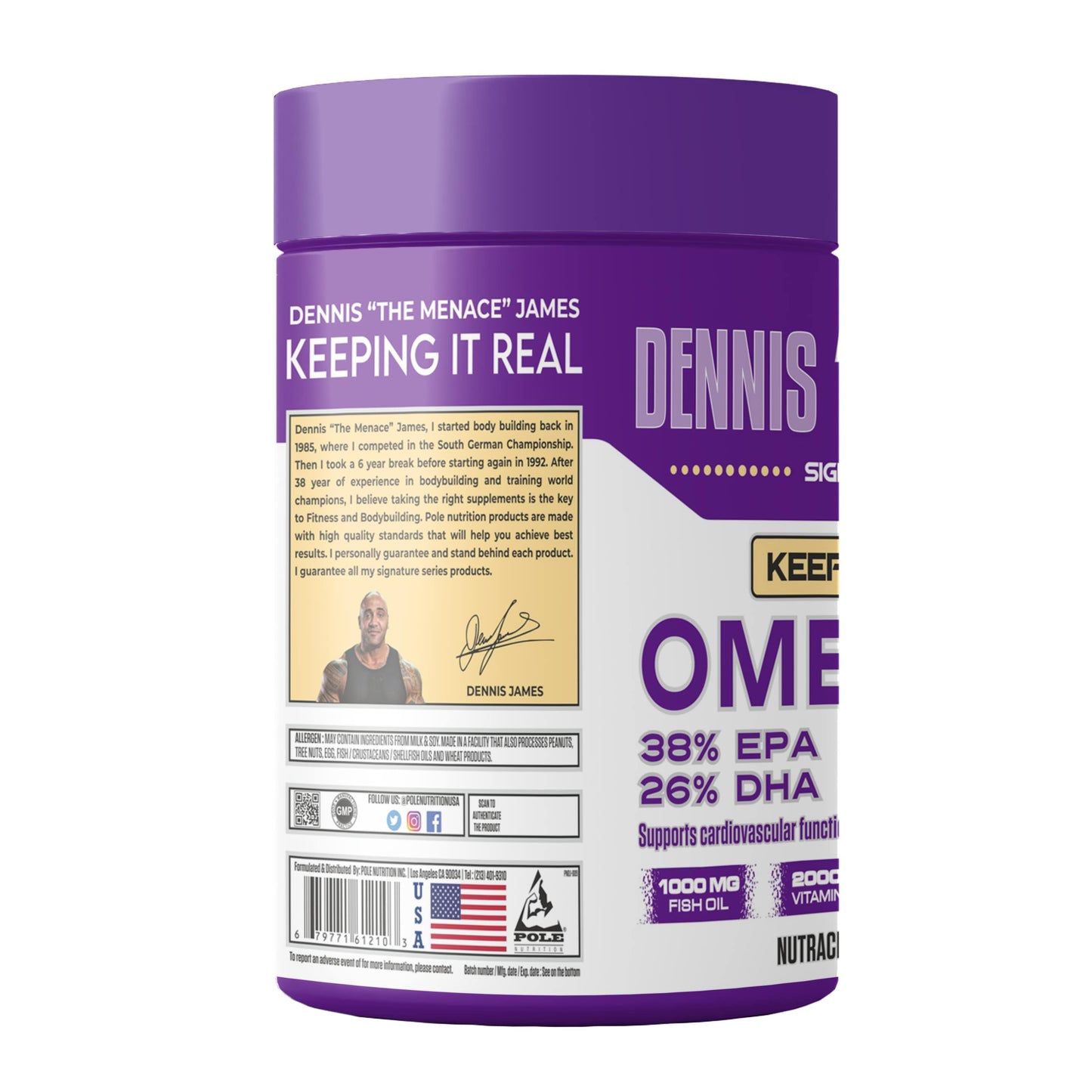Dennis James Signature Series Omega-3 Fish Oil 90 Softgels