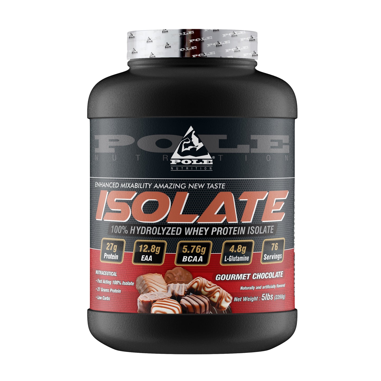 Isolate Protein, 5Lbs, 76 Servings