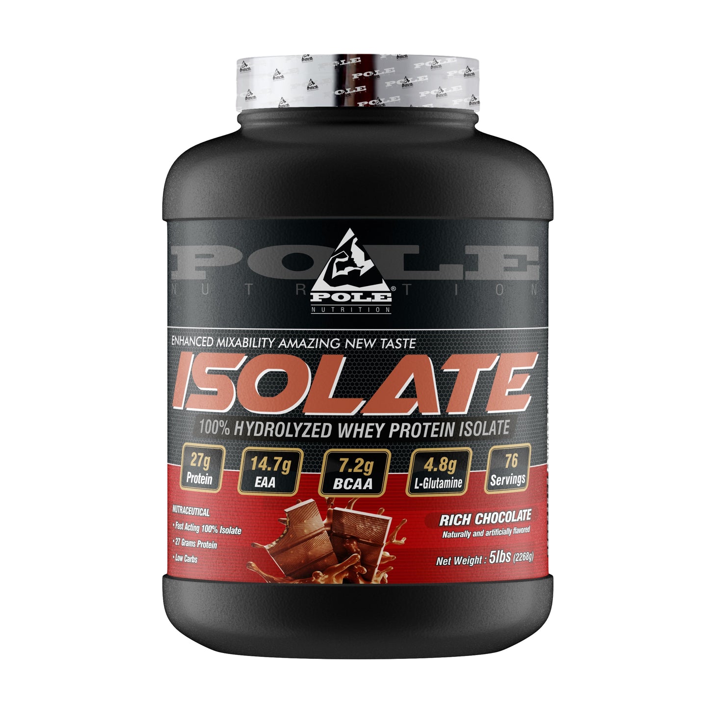 Isolate Protein, 5Lbs, 76 Servings