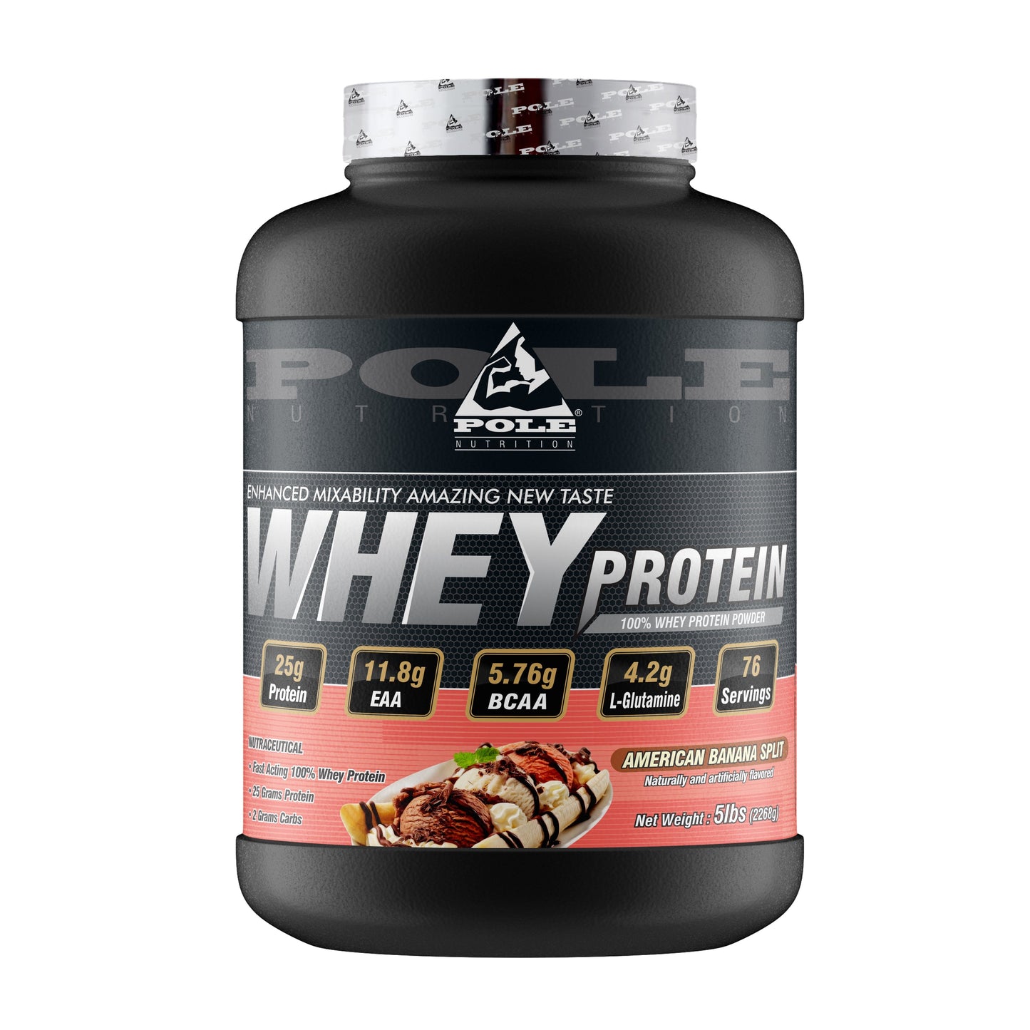 100% Whey Protein Powder, 5Lbs