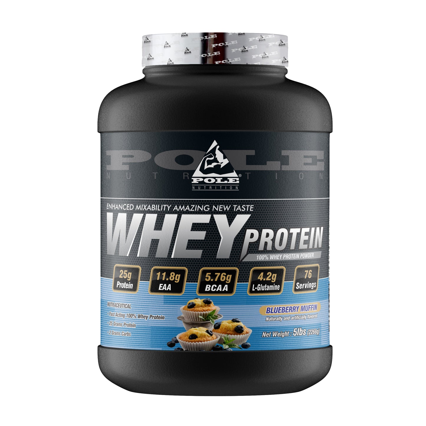 100% Whey Protein Powder, 5Lbs